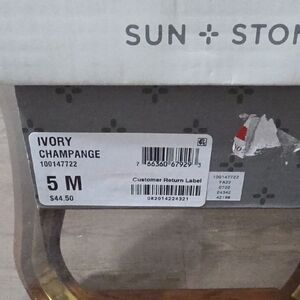 Sun + Stone Ivory Champagne Blouse